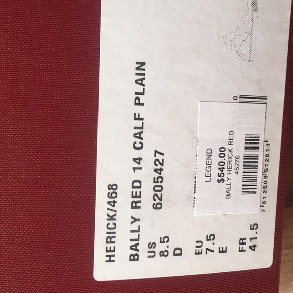 Bally shoes brand new never worn in box. - Picture 3 of 3